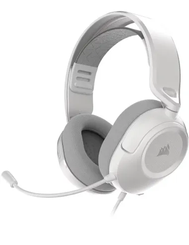 Corsair HS35 v3 Auriculares con cable jack 3,5 mm Gaming, micrófono omnidireccional blancos