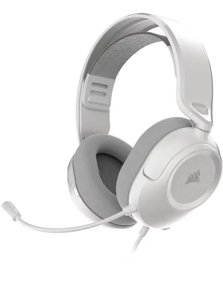 Corsair HS35 v3 Auriculares con cable jack 3,5 mm Gaming, micrófono omnidireccional blancos