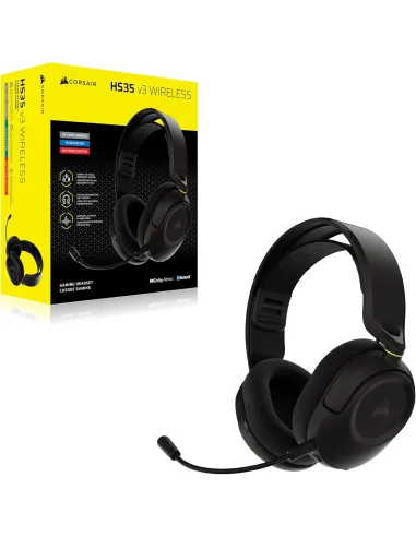 Corsair HS35 v3 WIRELESS Carbón auriculares gaming jack 3.5