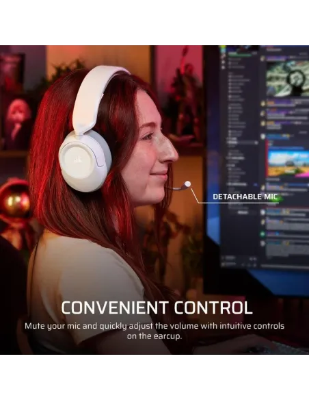 Corsair HS35 v3 Wireless blancos gaming tri-modo 250g