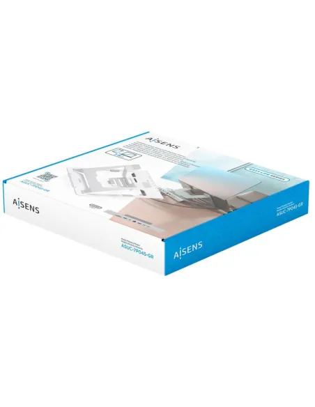 Soporte portátil AISENS ASUC-7P045-GR dock USB-C 7 en 1