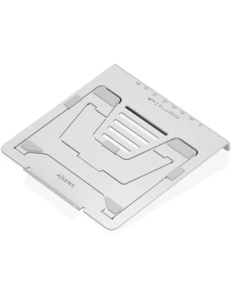 Soporte portátil AISENS ASUC-7P046-GR doble HDMI 4K