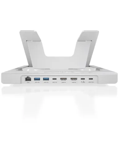 Soporte portátil AISENS ASUC-7P046-GR doble HDMI 4K
