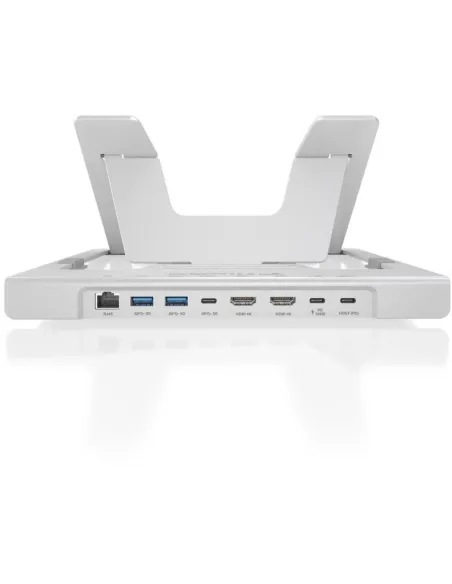 Soporte portátil AISENS ASUC-7P046-GR doble HDMI 4K