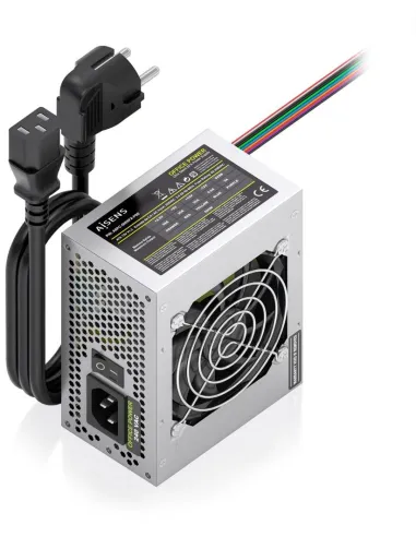 AISENS ASPC-500SFX-PSE Fuente de Alimentación SFX 500W con Cable de Alimentación OEM Plata