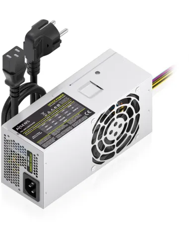 AISENS ASPC-500TFX-PSE Fuente de Alimentación TFX 500W con Cable de Alimentación OEM Plata