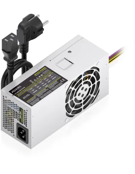 AISENS ASPC-500TFX-PSE Fuente de Alimentación TFX 500W con Cable de Alimentación OEM Plata