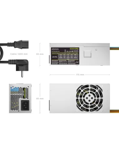 Fuente TFX AISENS ASPC-500TFX-PSE 500W con cable TFX