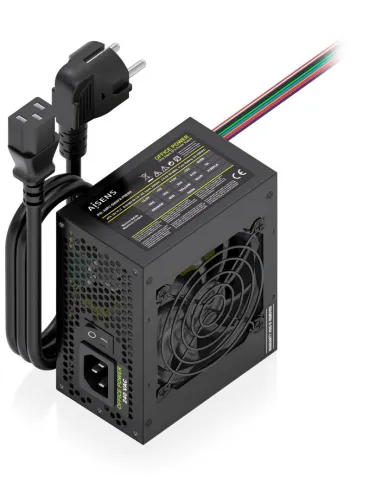 AISENS ASPC-500SFX-PSEBK Fuente de Alimentación SFX 500W con Cable de Alimentación OEM Negra