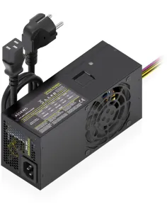 AISENS ASPC-500TFX-PSEBK Fuente de Alimentación TFX 500W con Cable de Alimentación OEM, Negra-FUEN66086
