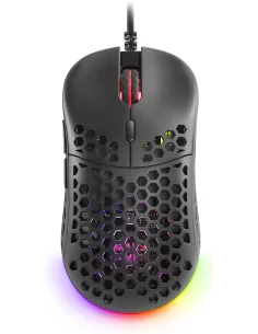 Mars Gaming MM55 Negro Ratón Gaming RGB 12800 DPI , Switches Mecánicos Programables HUANO-FTRRIN0593
