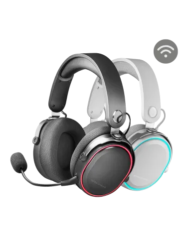 Mars Gaming MHW-QUASAR Auriculares Inalámbricos con iluminación RGB y micrófono extraíble