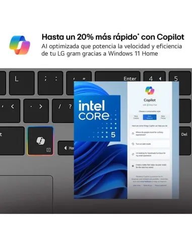 Portátil UltraBook LG Gram Book 15U50U-G.AA55BN con W11 Home