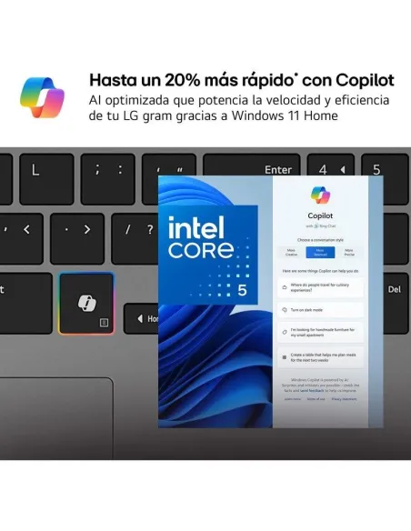 Portátil UltraBook LG Gram Book 15U50U-G.AA55BN con W11 Home