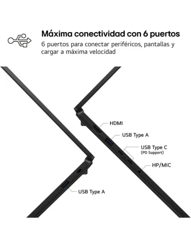 Portátil UltraBook LG Gram Book 15U50U-G.AA55BN con W11 Home