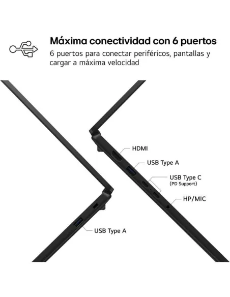 Portátil UltraBook LG Gram Book 15U50U-G.AA55BN con W11 Home