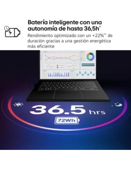 Portatil Ultrabook LG Gram 14ZD90U-G.AX85BN de 1,12 kg y 14"