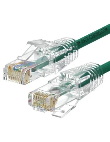 WP WPC-PAT-6AU010G-S Cable de Red Cat6a U/UTP 1 m Verde Transparente