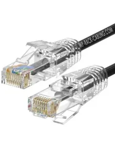 WP WPC-PAT-6AU010BL-S Cable de Red Cat6a U/UTP 1 m Negro-1411818