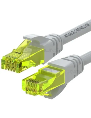 WP WPC-PAT-6AU010  Cat 6A gris de 1 m con PoE++ y LSZH