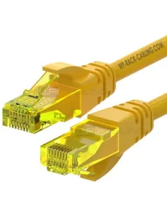 WP WPC-PAT-6AU005Y Cable de Red Cat6a U/UTP 50cm Amarillo-1411814