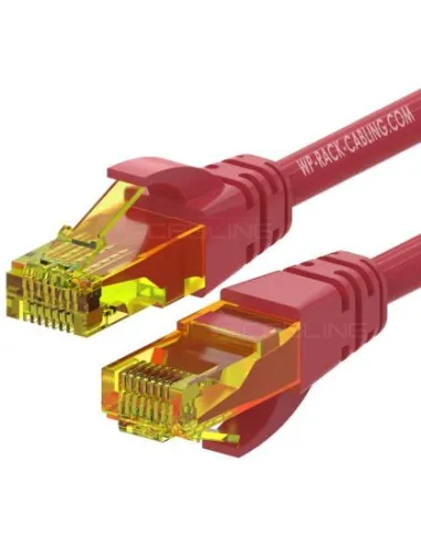 Cable WP Cat 6A U/UTP rojo de 50 cm para enlace crítico