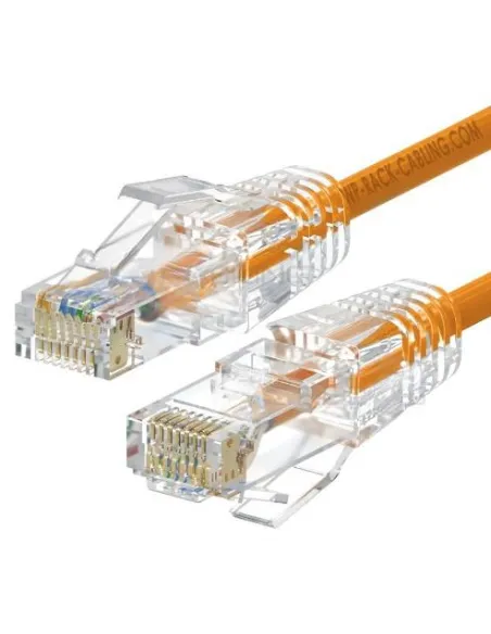 WP WPC-PAT-6AU005O-S Cable de Red Cat6a U/ UTP Naranja Transparente