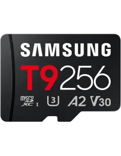 Samsung T9 microSDXC 256 GB U3 V30 A2 rápida para vídeo 4K-MTMSDM0356