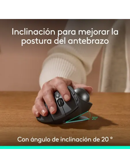 Ratón trackball Logitech MX Ergo S inalámbrico con USB-C