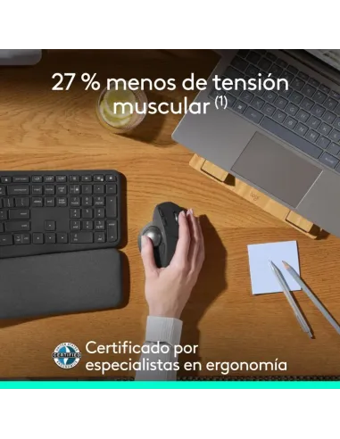 Ratón trackball Logitech MX Ergo S inalámbrico con USB-C