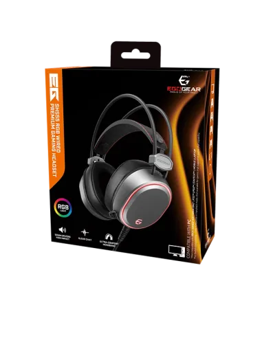 Auriculares gaming Ego Gear SHS55 RGB con cable para PC