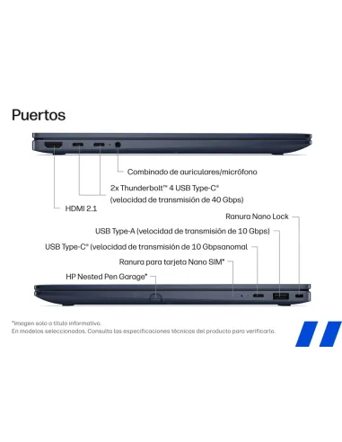 Portátil 2 en 1 HP EliteBook X Flip G2i DF3E5ET OLED 3K