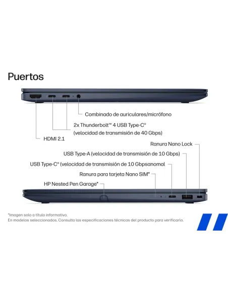 Portátil 2 en 1 HP EliteBook X Flip G2i DF3E5ET OLED 3K