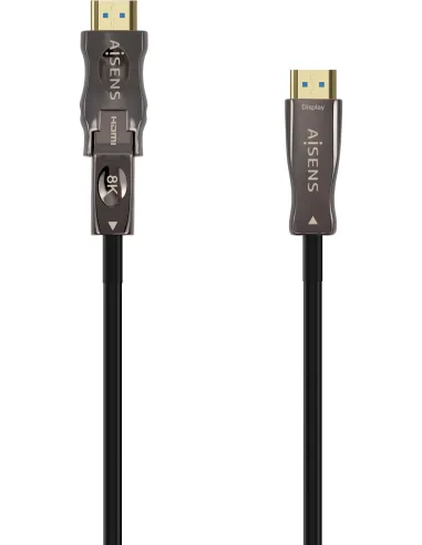AISENS A153-0644 Cable HDMI 2.1 AOC activo 15 m Micro HDMI a HDMI para 8K
