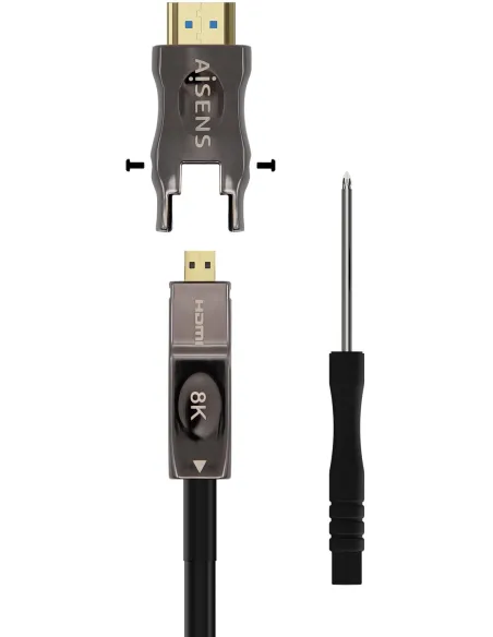 AISENS A153-0644 HDMI 2.1 AOC activo 15 m Micro HDMI a HDMI
