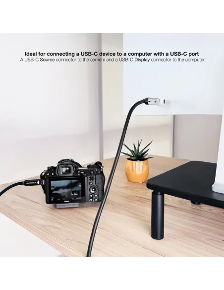 Cable USB-C AOC Nanocable 10.01.4605 de 5 metros y  60 W