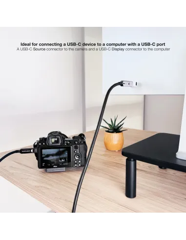 Cable USB-C AOC Nanocable 10.01.4610 10 m 60 W 10 Gbps