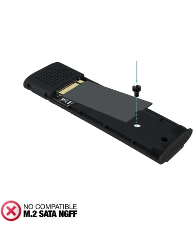 Caja externa SSD NVMe TooQ CODE TQE-2230B USB-C 10 Gbps