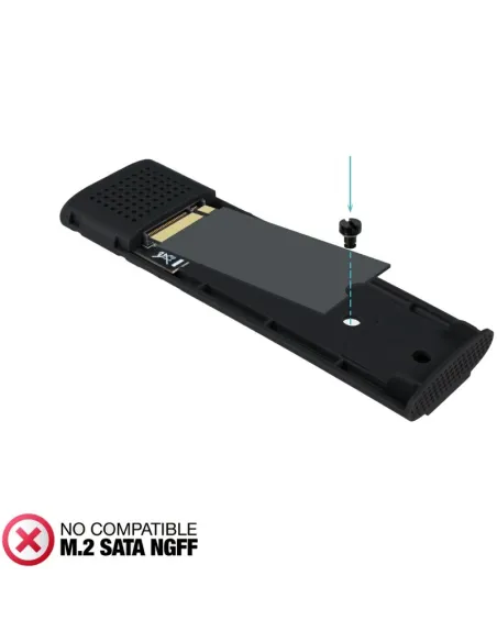 Caja externa SSD NVMe TooQ CODE TQE-2230B USB-C 10 Gbps