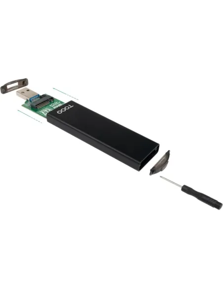 Caja SSD M.2 SATA NVMe TooQ TQE-2240B USB-C 10 Gbps
