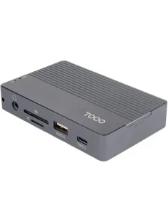 TooQ TQE-2242G Docking USB Tipo-C Ranura SSD M.2/ 1xHDMI/ 1xRJ45/ 1xUSB/ 1xUSB Tipo-C/ 1xLector Tarjetas/ 1x Jack 3.5-CAJA66066