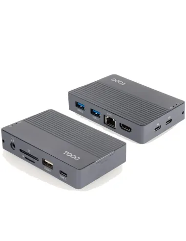 Caja SSD y hub USB-C TooQ TQE-2242G 10 en 1 PD 100 W