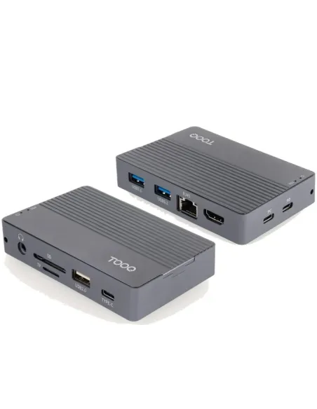 Caja SSD y hub USB-C TooQ TQE-2242G 10 en 1 PD 100 W