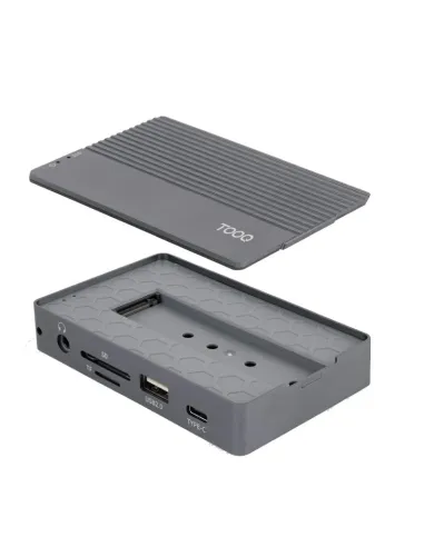 Caja SSD y hub USB-C TooQ TQE-2242G 10 en 1 PD 100 W
