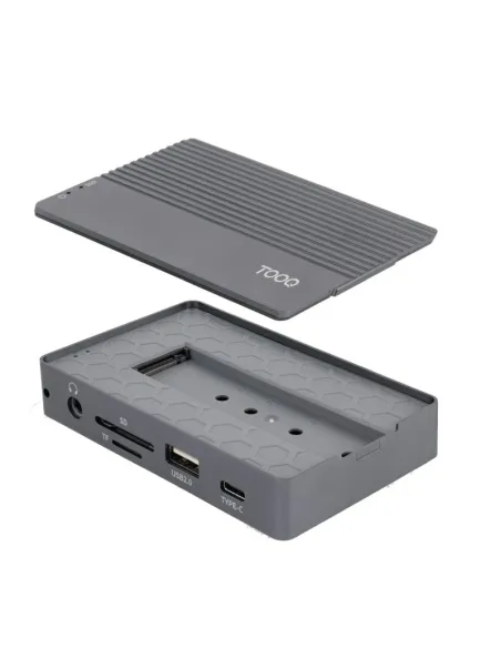 Caja SSD y hub USB-C TooQ TQE-2242G 10 en 1 PD 100 W