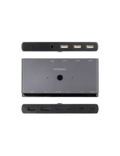 Nanocable 10.12.0003 Switch Conmutador 8K KVM 2x USB-C a 3xUSB-A+2xPD+HDMI+DP+Audio-DATA66054