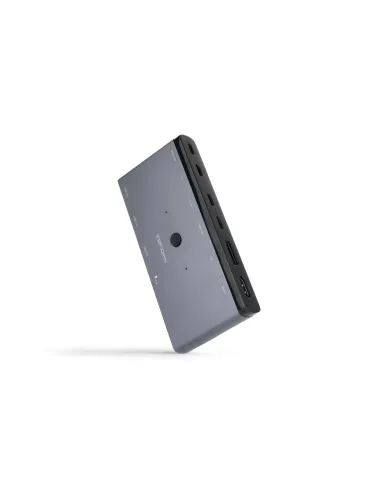 Conmutador KVM USB-C Nanocable 10.12.0003 HDMI y DP