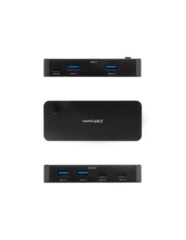 Conmutador USB Nanocable 10.12.0011 USB-A y USB-C 3.0