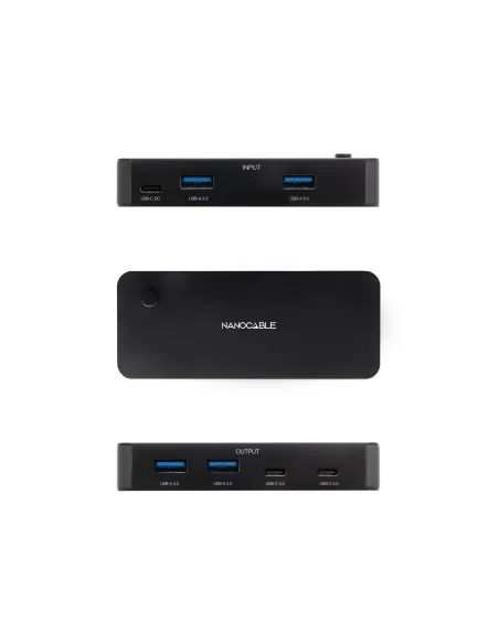 Conmutador USB Nanocable 10.12.0011 USB-A y USB-C 3.0