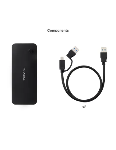Conmutador USB Nanocable 10.12.0011 USB-A y USB-C 3.0